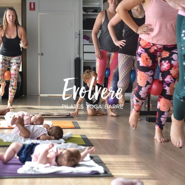 Postnatal Barre classes at Evolvere in Lane Cove for Mums and Bubs